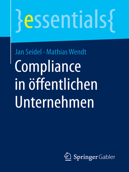 Title details for Compliance in öffentlichen Unternehmen by Jan Seidel - Available